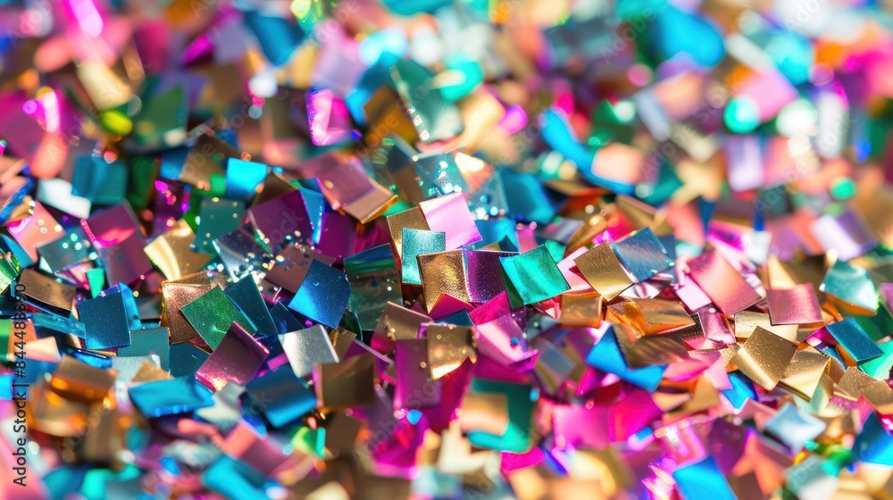 Capture the essence of joy and celebration with a photo featuring a multicolored silver foil texture, adding vibrancy to any composition. Capture the essence of joy and celebration with a photo featuring a multicolored silver foil texture, adding vibrancy to any composition.