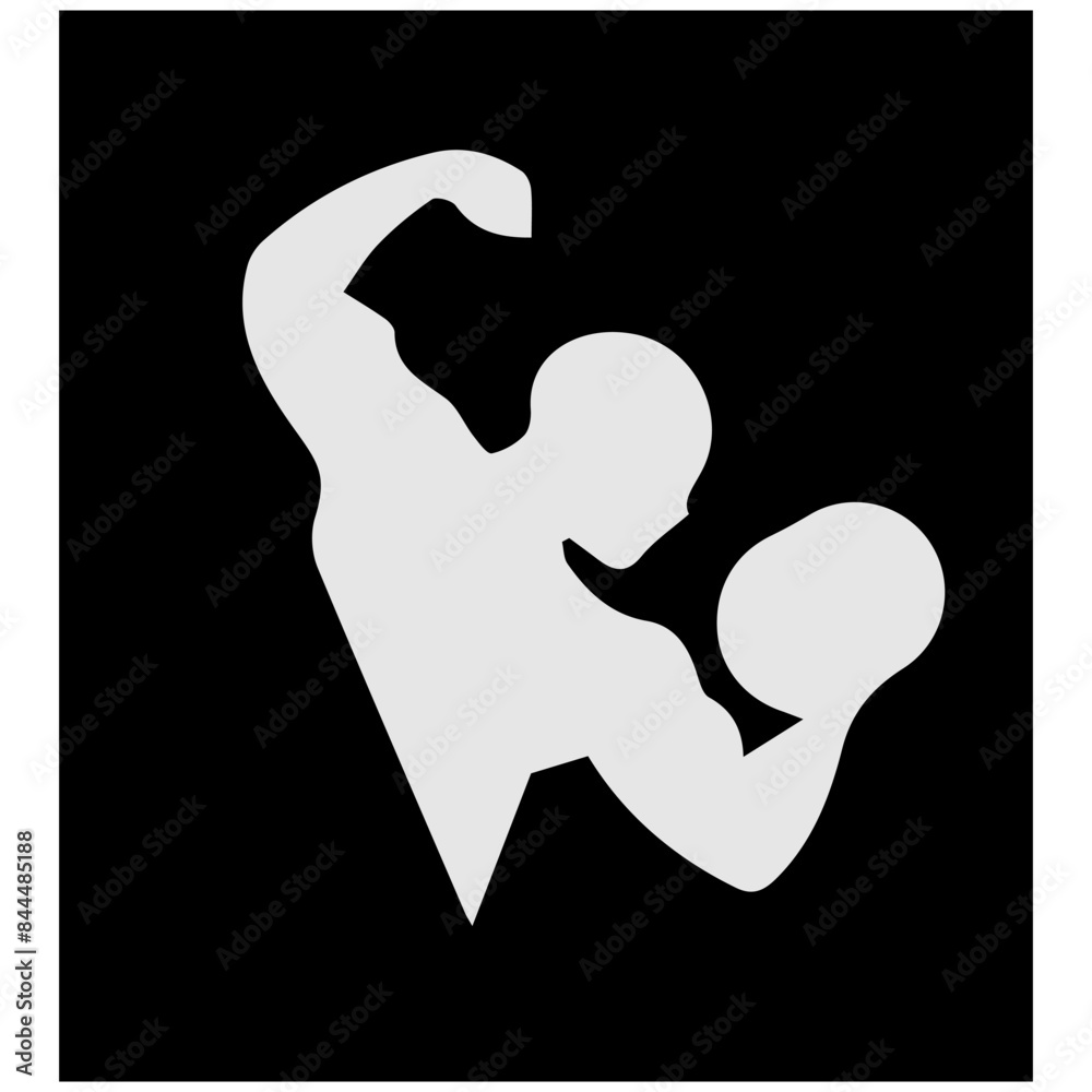 Weight lifting icon vector sign symbol for design on white background