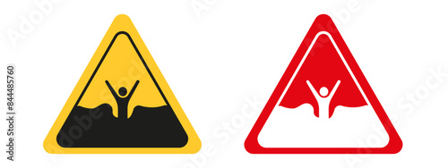 Mud Hazard Alert Sign Prevent Slips in Muddy Work Areas