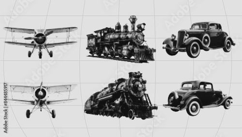 Retro grunge halftone effect. Punk y2k anti-design style design elements for banner, music poster, pop art collage. Vector Illustration