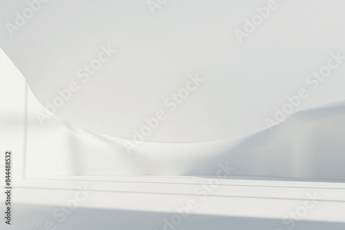 white wall with a window  A 3D rendering of a pristine white wall  showcasing a smooth and flawless surface