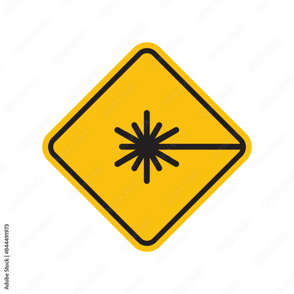 Laser Hazard Warning Sign Promote Safety in Laser Use Zones Laser Hazard Warning Sign Promote Safety in Laser Use Zones