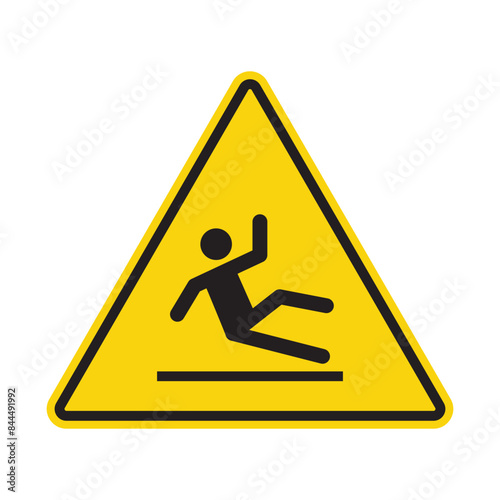 Slip Risk Alert Sign Prevent Falls in Wet and Slippery Areas