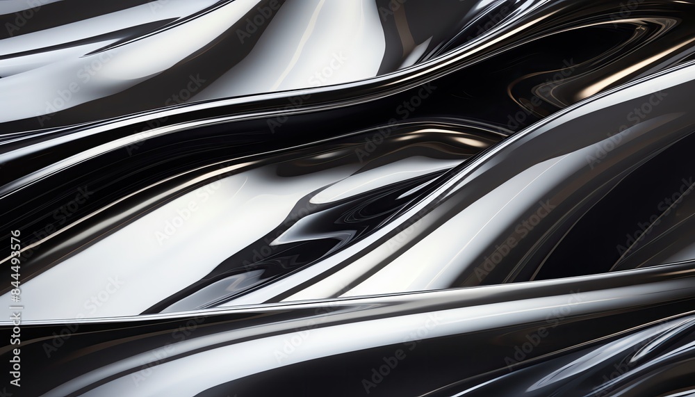 Abstract close-up of shiny, flowing metal surfaces with smooth curves. Perfect for backgrounds, design projects, and artistic visual concepts. Abstract close-up of shiny, flowing metal surfaces with smooth curves. Perfect for backgrounds, design projects, and artistic visual concepts.
