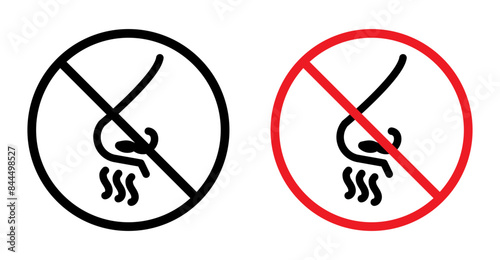 No Smell Sign Promote Clean and Odor-Free Environments