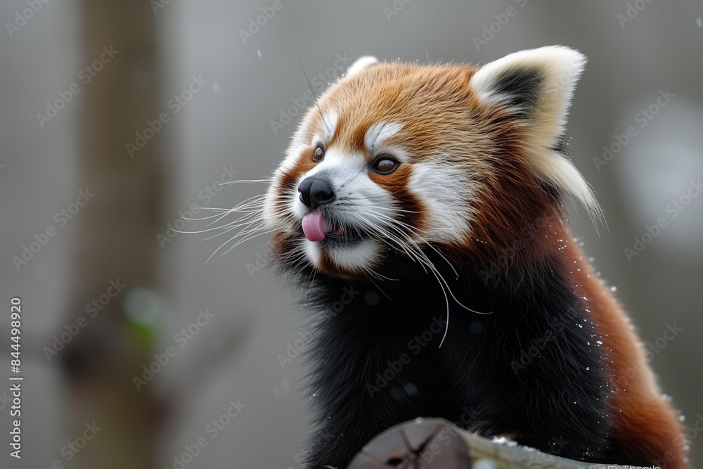Obraz premium red panda in zoo