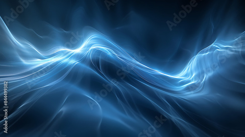Elegant Blue Fluid Wave Abstract Background