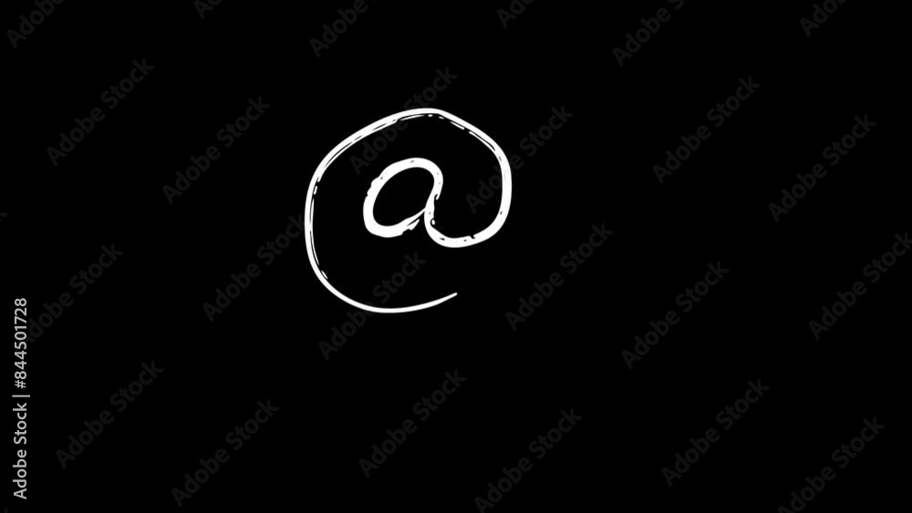 Hand drawn '@' symbol with alpha channel/ Hand drawn '@' symbol with alpha channel/