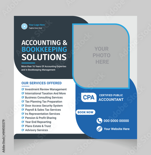 Accounting & Bookkeeping Solutions social media post
