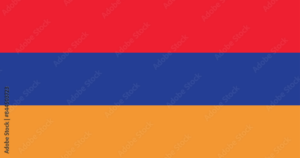 Fototapeta premium Illustration of the Armenia national flag