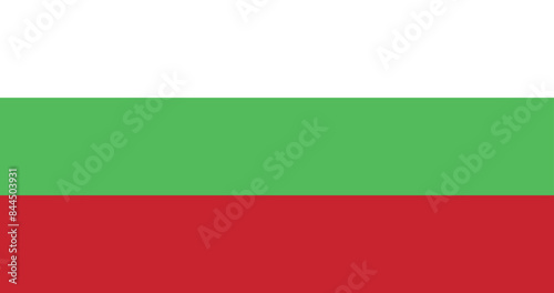 Illustration of the Bulgaria national flag