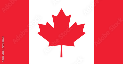 Illustration of the Canada national flag