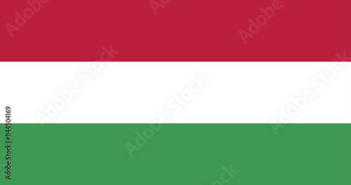 Illustration of the Hungary national flag