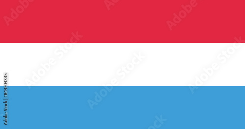 Illustration of the Luxembourg national flag