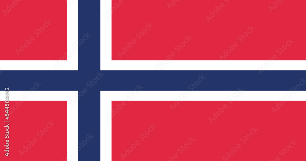 Obraz premium Illustration of the Norway national flag