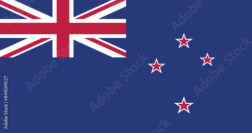 Illustration of the New zealand national flag