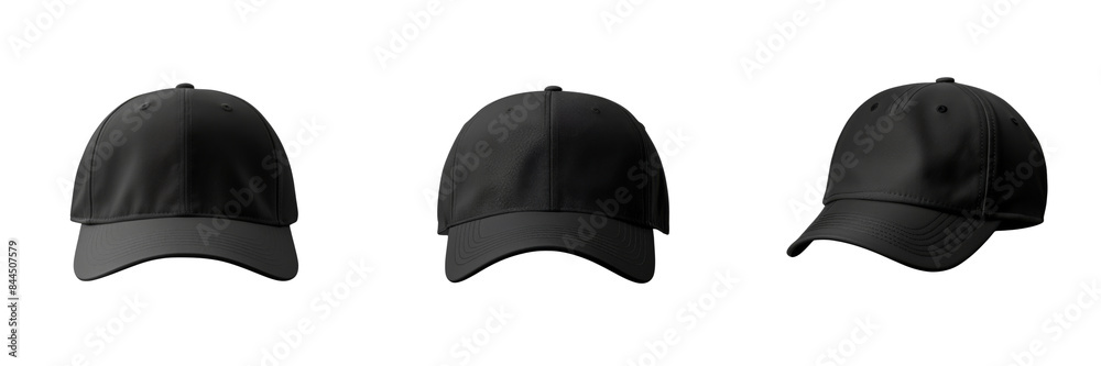 Collection of baseball caps mockup on transparent or white background Collection of baseball caps mockup on transparent or white background
