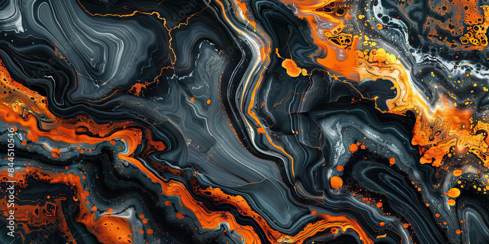 Marbled Marvel: Close-Up of Intricate and Swirled Marble Texture Marbled Marvel: Close-Up of Intricate and Swirled Marble Texture