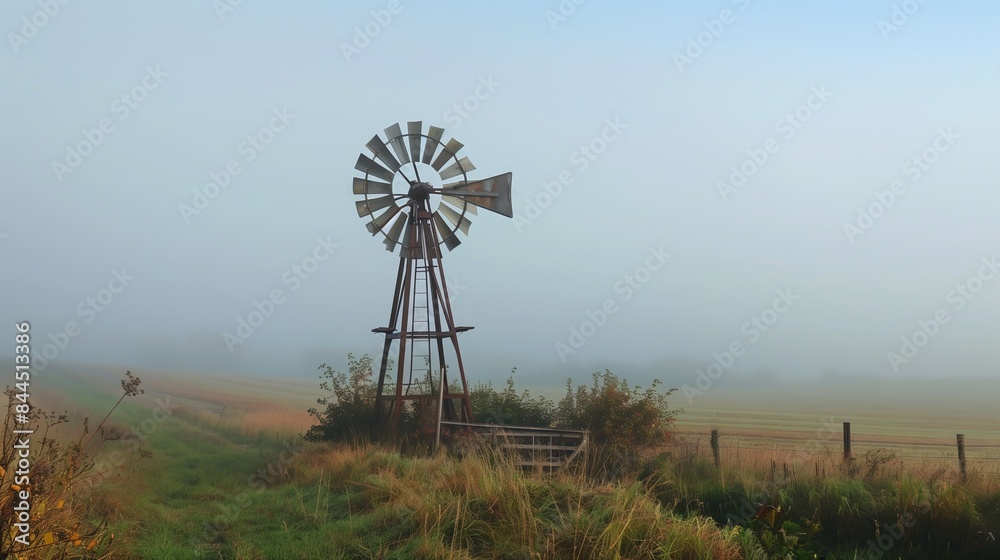A rustic windmill spins gently in the countryside breeze, embodying slow, steady service and tranquility. A rustic windmill spins gently in the countryside breeze, embodying slow, steady service and tranquility.
