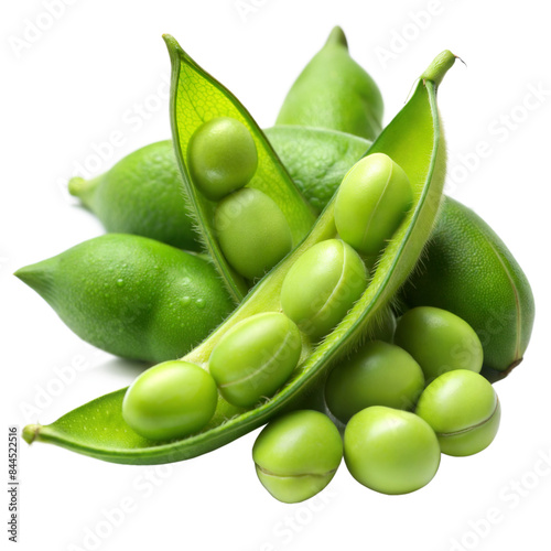 Wallpaper Mural Fresh green edamame beans on transparent background Torontodigital.ca
