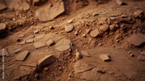 Natural Earthen Terrain Close-up photo