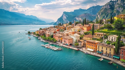 Riva del Garda is a picturesque town in the Italian province of Trentino. It's located on the northern shores of Lake Garda, one of the largest lakes in Italy.