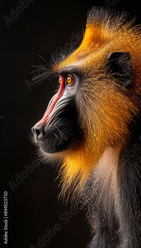 Obraz na płótnie Close-up of a baboon