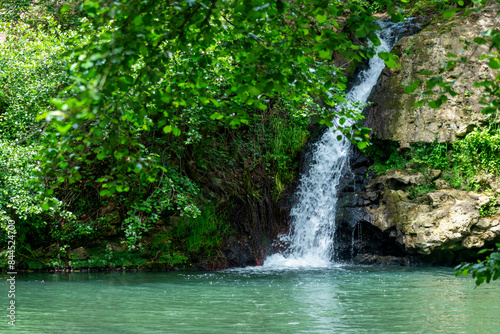 Chute d'eau dans une forêt