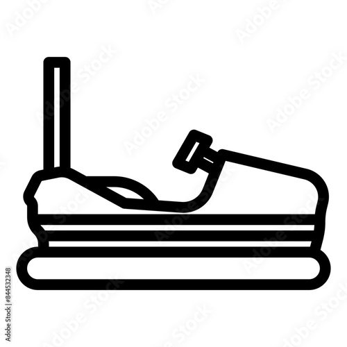 bumper car icon illustration