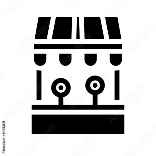 shooting gallery icon illustration