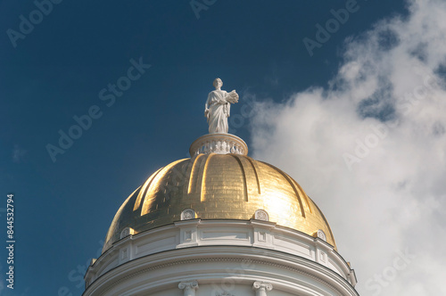Montpelier Vermont State House golden dome photo