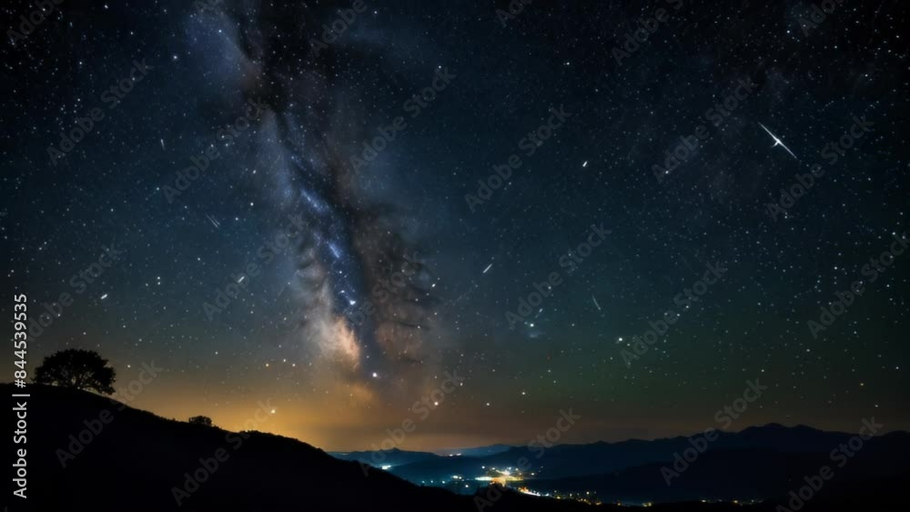 Beautiful night landscape Beautiful night landscape
