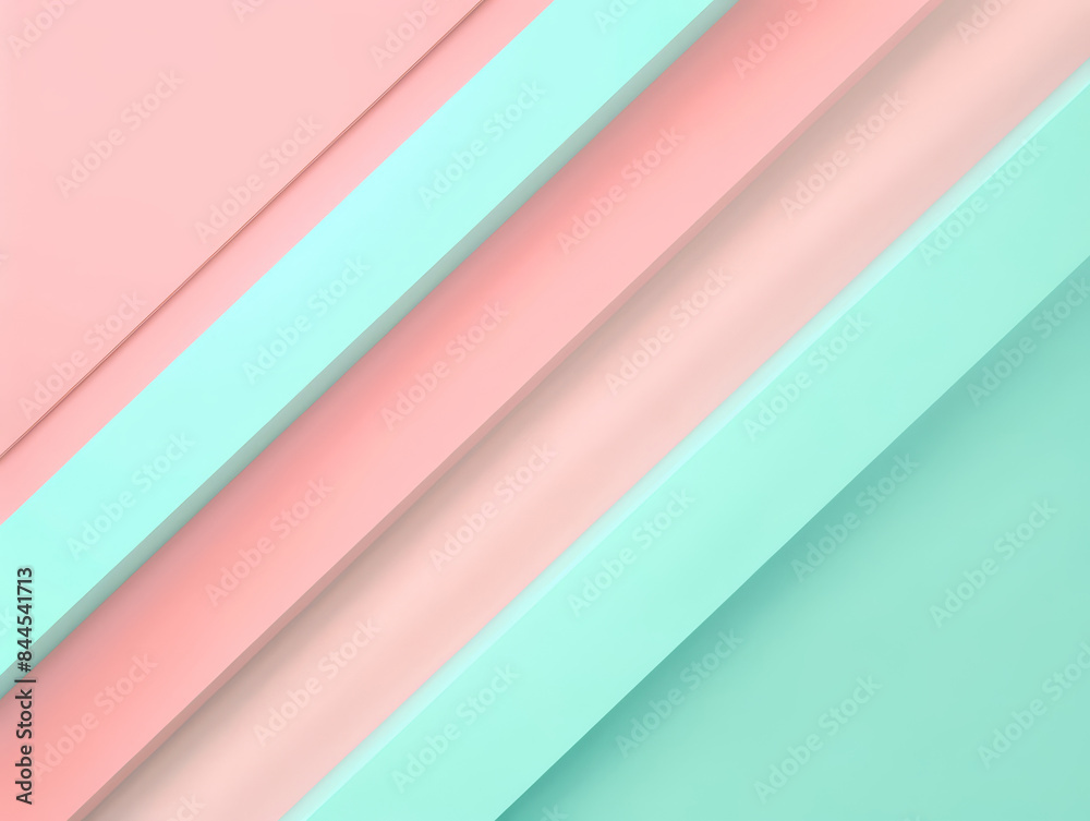 Fototapeta premium Vibrant artwork featuring bold diagonal lines in pink and teal. Ideal for banners, cards, or digital wallpapers.