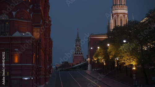 Night View on Red Square in Moscow