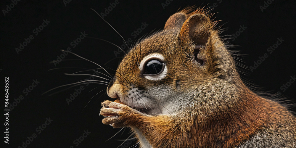 Obraz premium Standing tree squirrel hyperrealistic