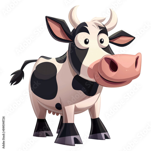 Cow mascot cartoon illustration photo