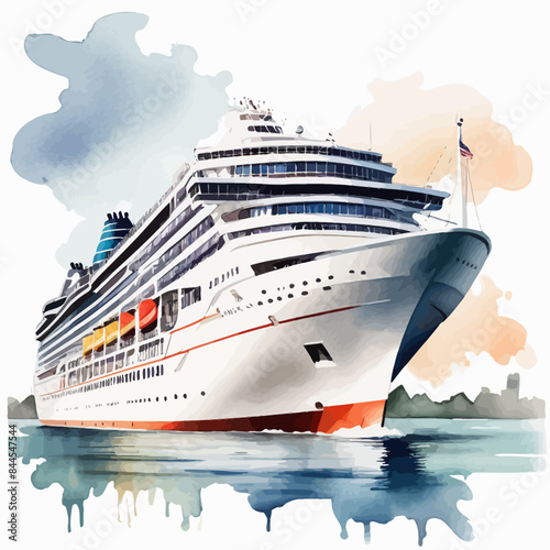 Wallpaper Mural Cruise Ship Ilustration Design Very Extreme Torontodigital.ca