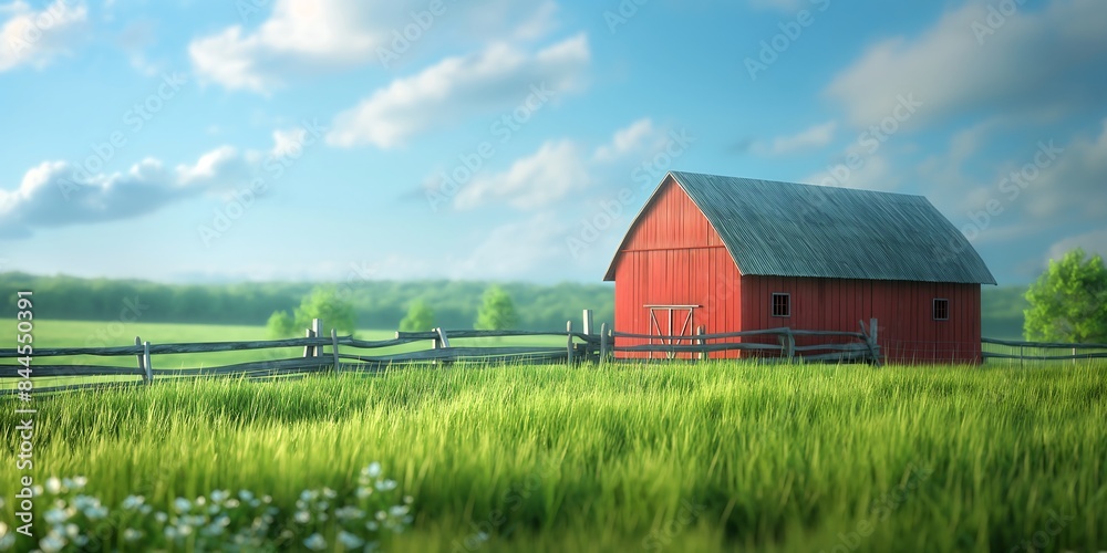 Barn Picturesque blurred background image of a red barn in a green field, with a split-rail fence and a bright blue sky. Barn Picturesque blurred background image of a red barn in a green field, with a split-rail fence and a bright blue sky.