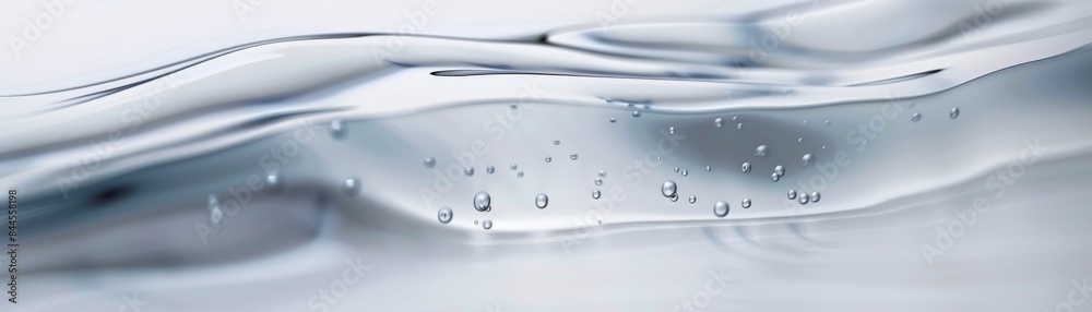 Abstract background of white fabric with water droplets.