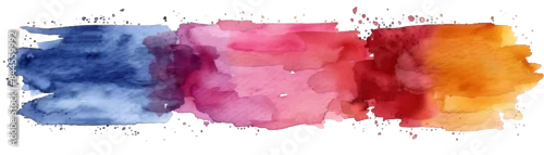 Panel kuchenny z motywem Abstract watercolor background. Blue, purple, pink and orange.