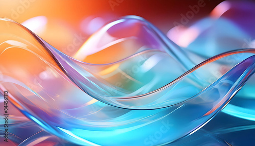 Light blue abstract transparent object that blends seamlessly into its background