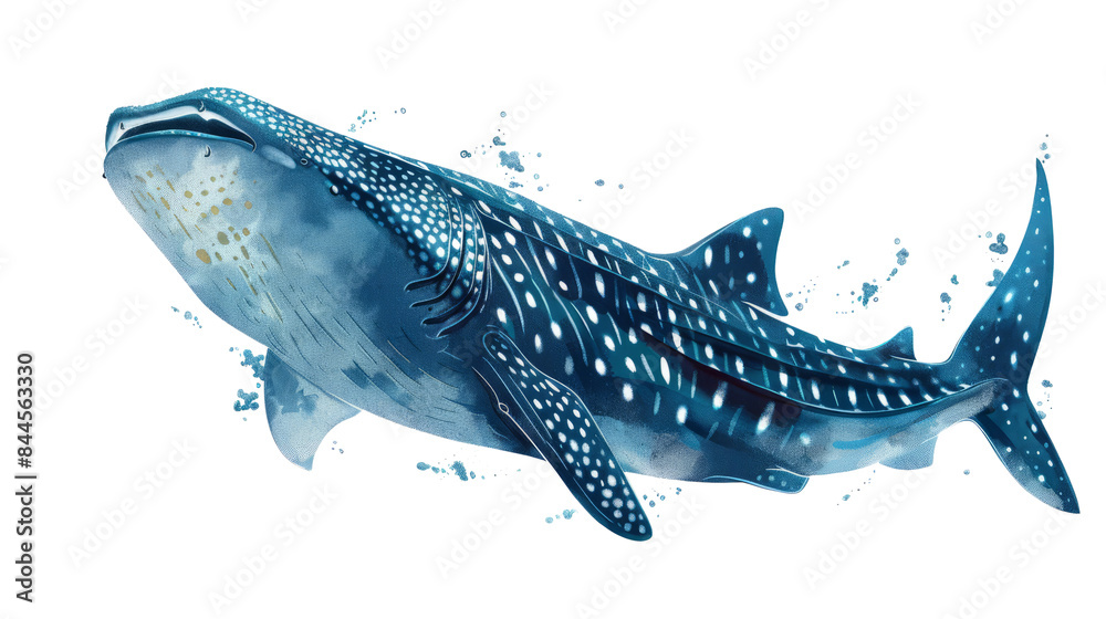 Naklejka premium whale shark in the water