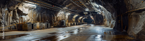 An underground lab where rare earth minerals are synthesized for top-secret military tech