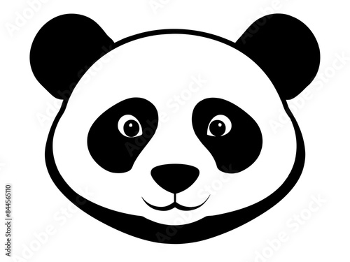 panda face vector