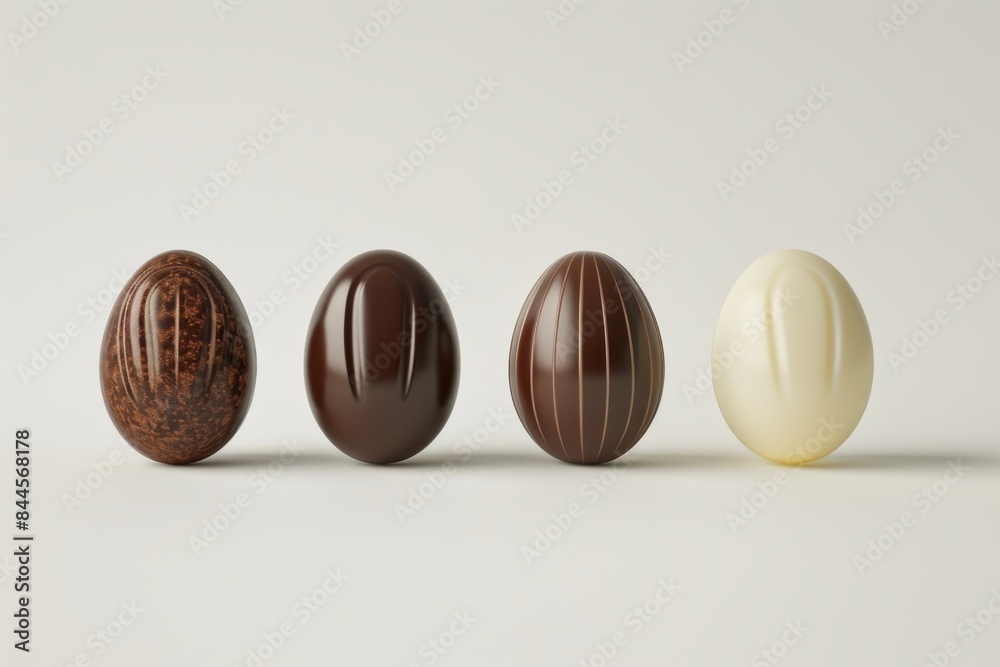 Assorted chocolate truffles with various shapes and flavors, perfect for a rich and indulgent dessert display