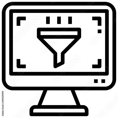 content curation,filter,funnel,marketing,computer.svg