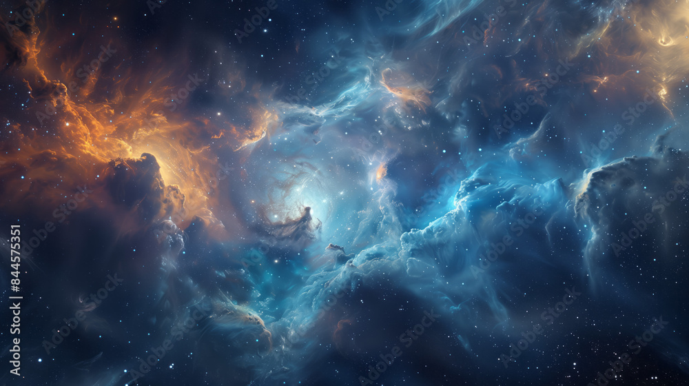 Night sky - Universe filled with stars, nebula and galaxy Night sky - Universe filled with stars, nebula and galaxy