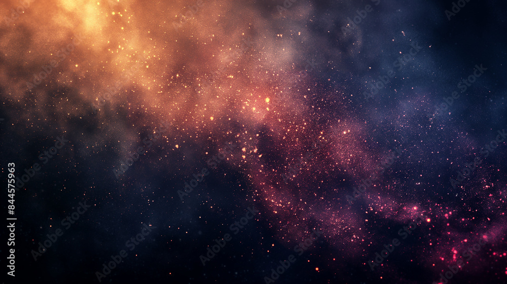 Obraz premium orange, grainy noise grungy empty space , spray texture color gradient shine bright light and glow rough abstract retro vibe background template