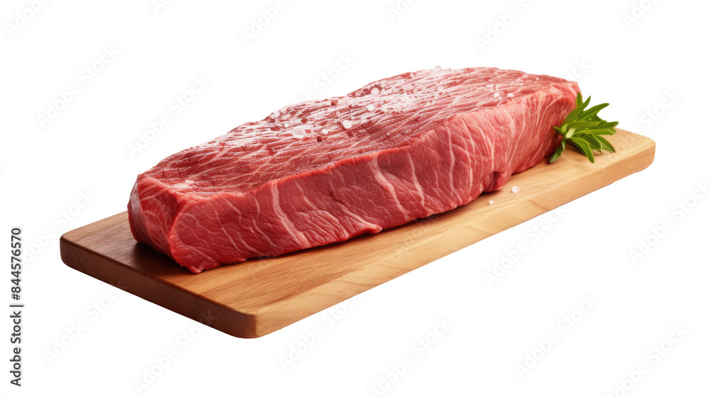 Raw beef steak on white isolated on clear png background and transparent background. food drink and dessert concept for cafe and restaurent, AI generative. Raw beef steak on white isolated on clear png background and transparent background. food drink and dessert concept for cafe and restaurent, AI generative.