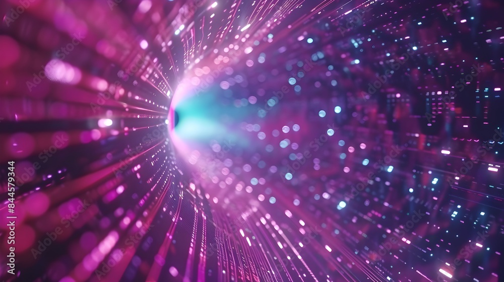 Naklejka premium Hyperspace Stars Travel Backgrounds